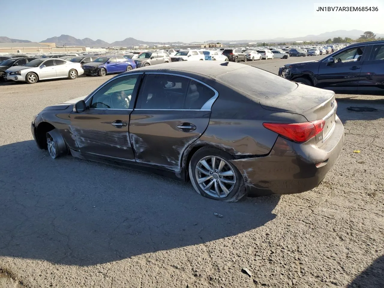 2014 Infiniti Q50 Base VIN: JN1BV7AR3EM685436 Lot: 76664234