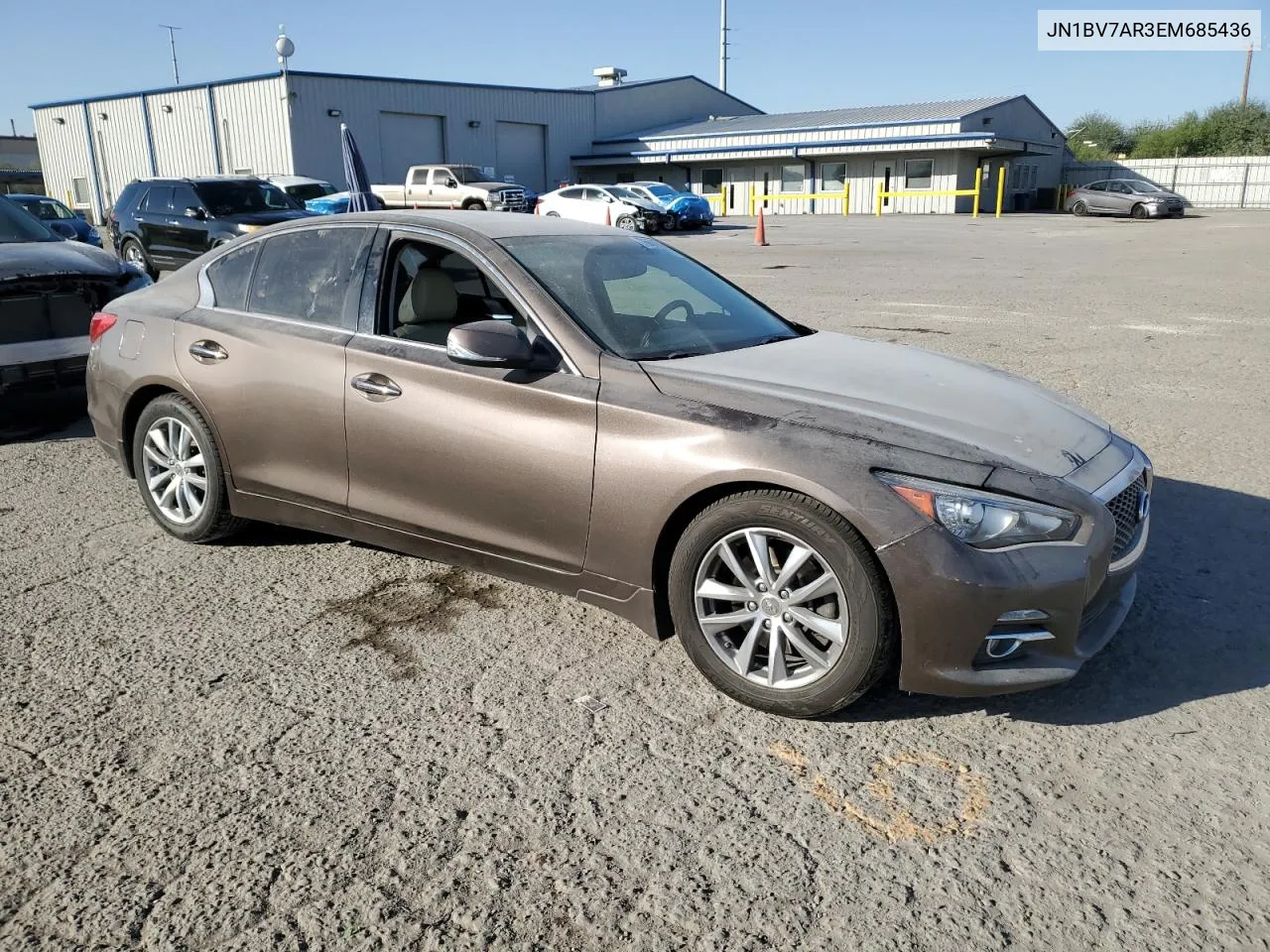 2014 Infiniti Q50 Base VIN: JN1BV7AR3EM685436 Lot: 76664234