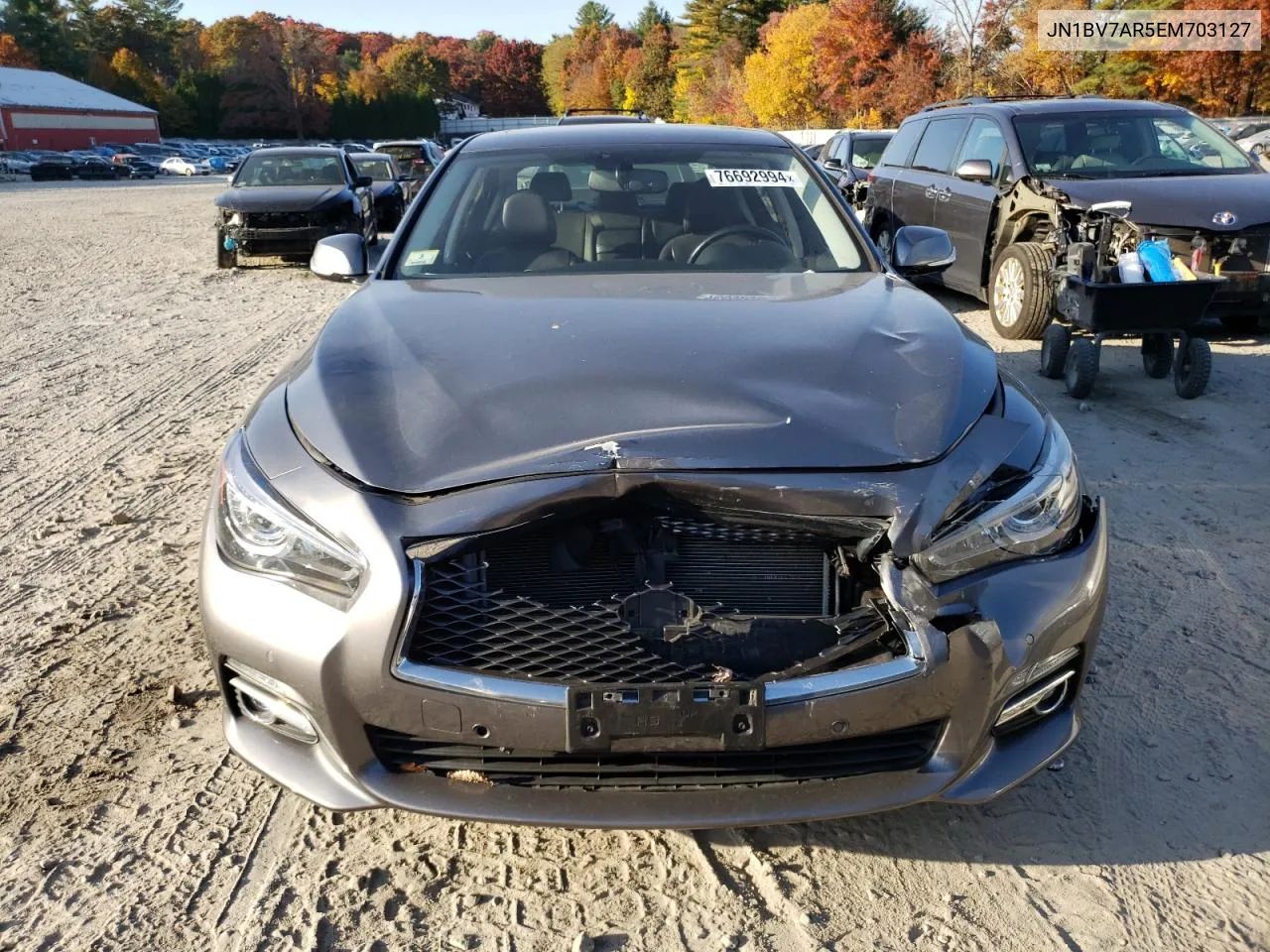 2014 Infiniti Q50 Base VIN: JN1BV7AR5EM703127 Lot: 76692994