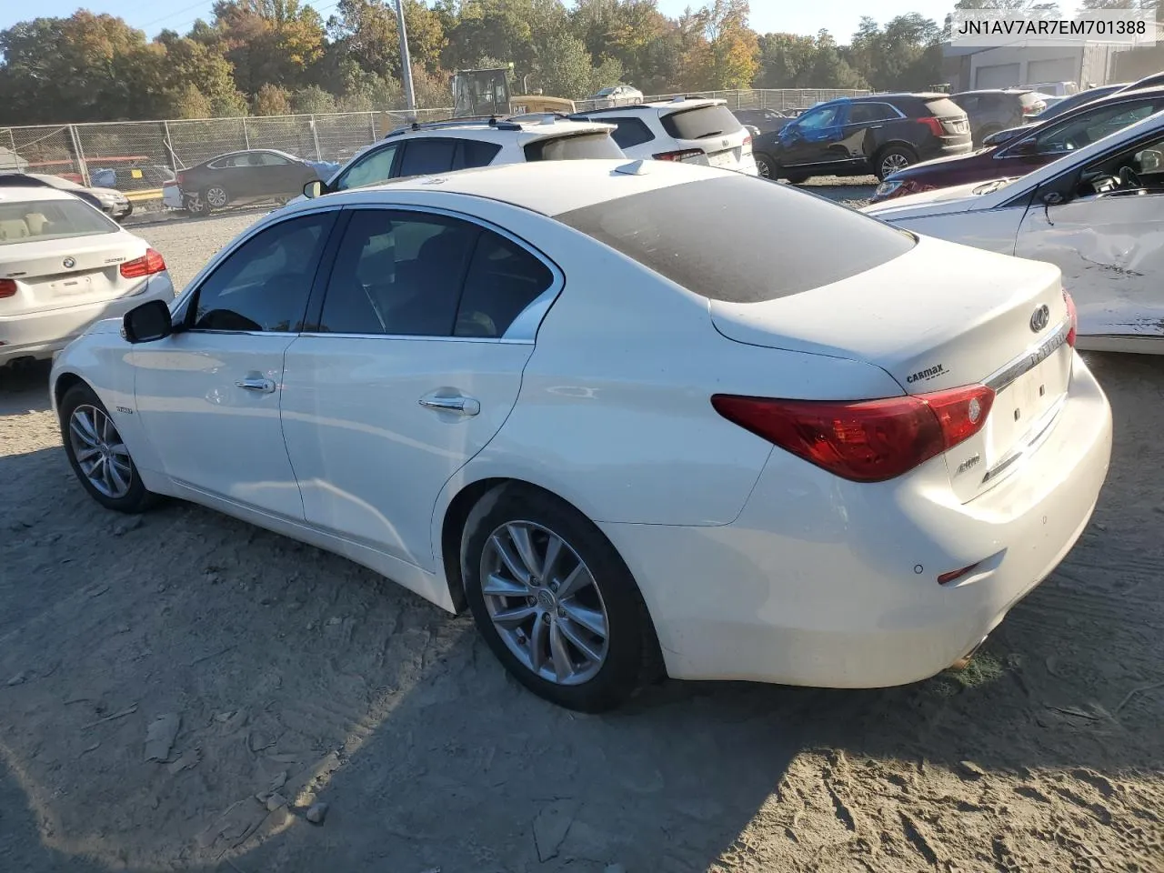 2014 Infiniti Q50 Hybrid Premium VIN: JN1AV7AR7EM701388 Lot: 76801054