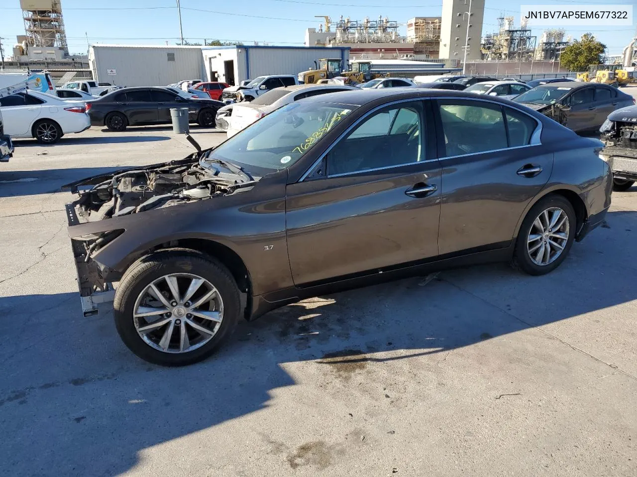 2014 Infiniti Q50 Base VIN: JN1BV7AP5EM677322 Lot: 76885234