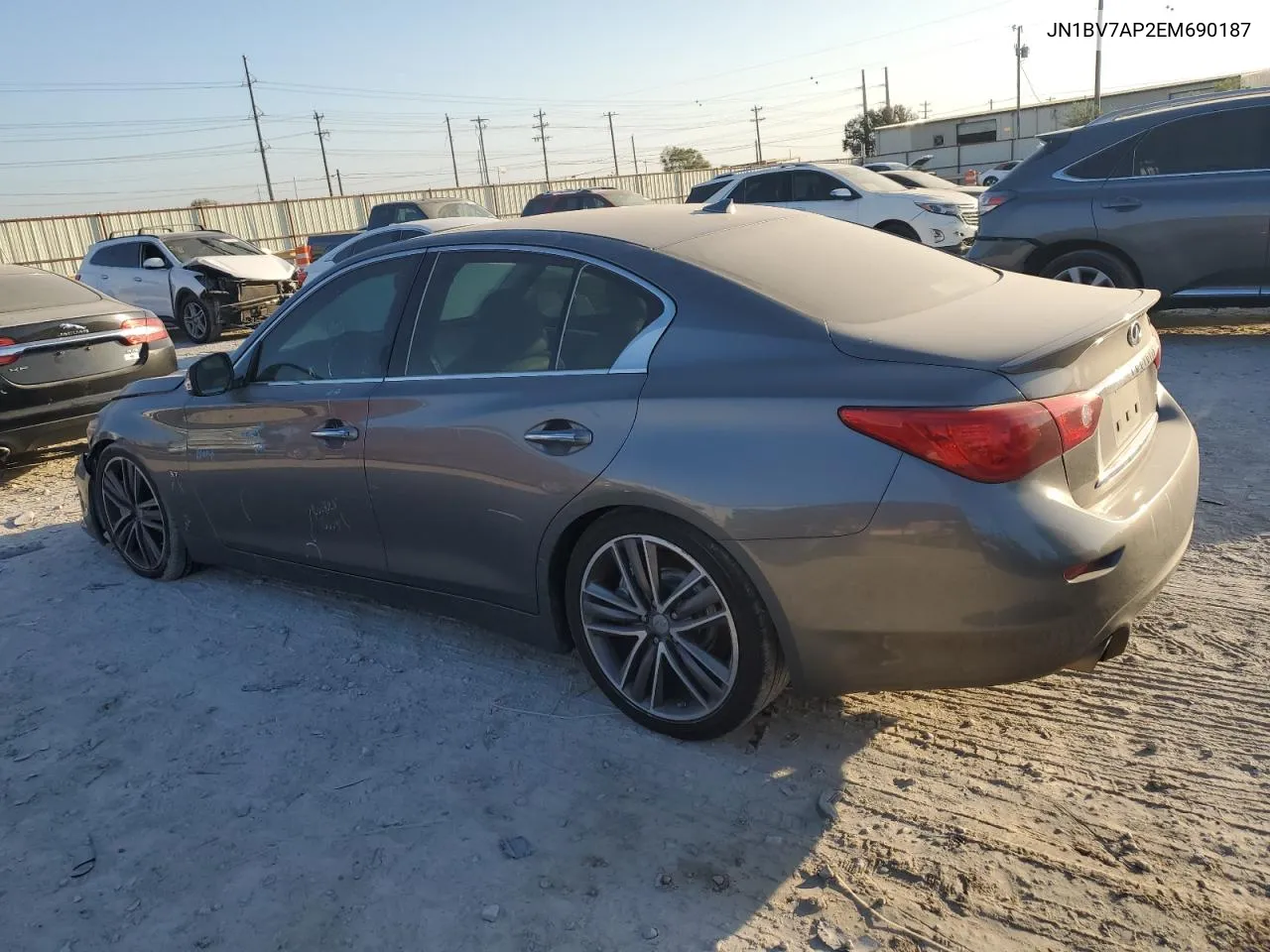 2014 Infiniti Q50 Base VIN: JN1BV7AP2EM690187 Lot: 77164004