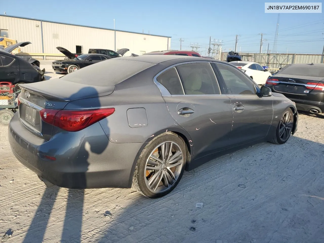 2014 Infiniti Q50 Base VIN: JN1BV7AP2EM690187 Lot: 77164004