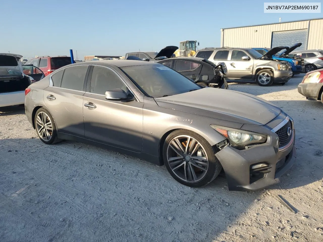 2014 Infiniti Q50 Base VIN: JN1BV7AP2EM690187 Lot: 77164004