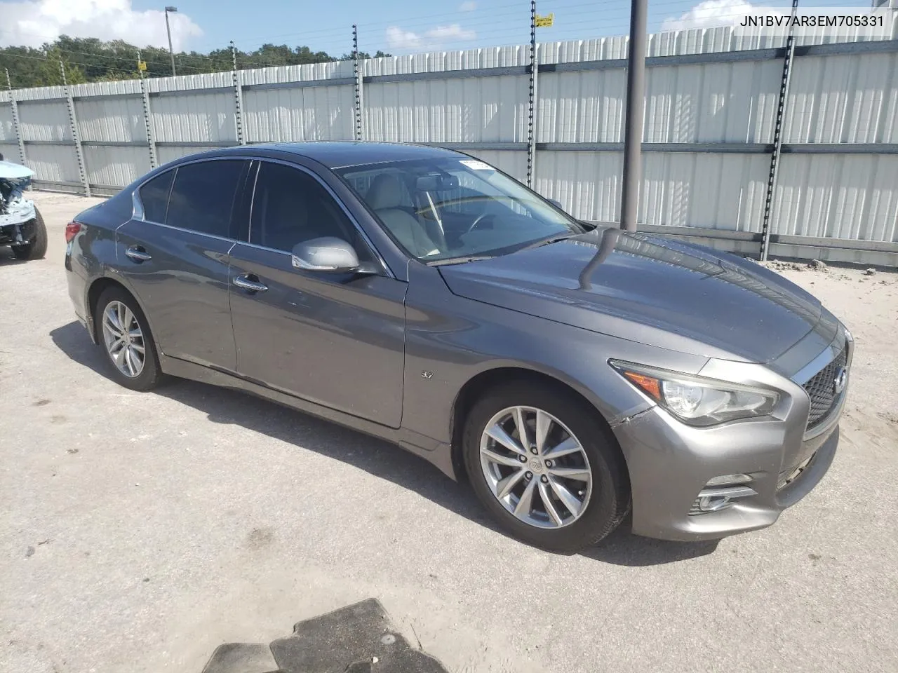 2014 Infiniti Q50 Base VIN: JN1BV7AR3EM705331 Lot: 77176364