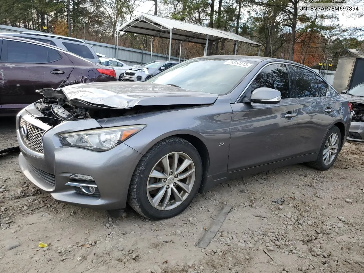 2014 Infiniti Q50 Base VIN: JN1BV7AR7EM697394 Lot: 77531694