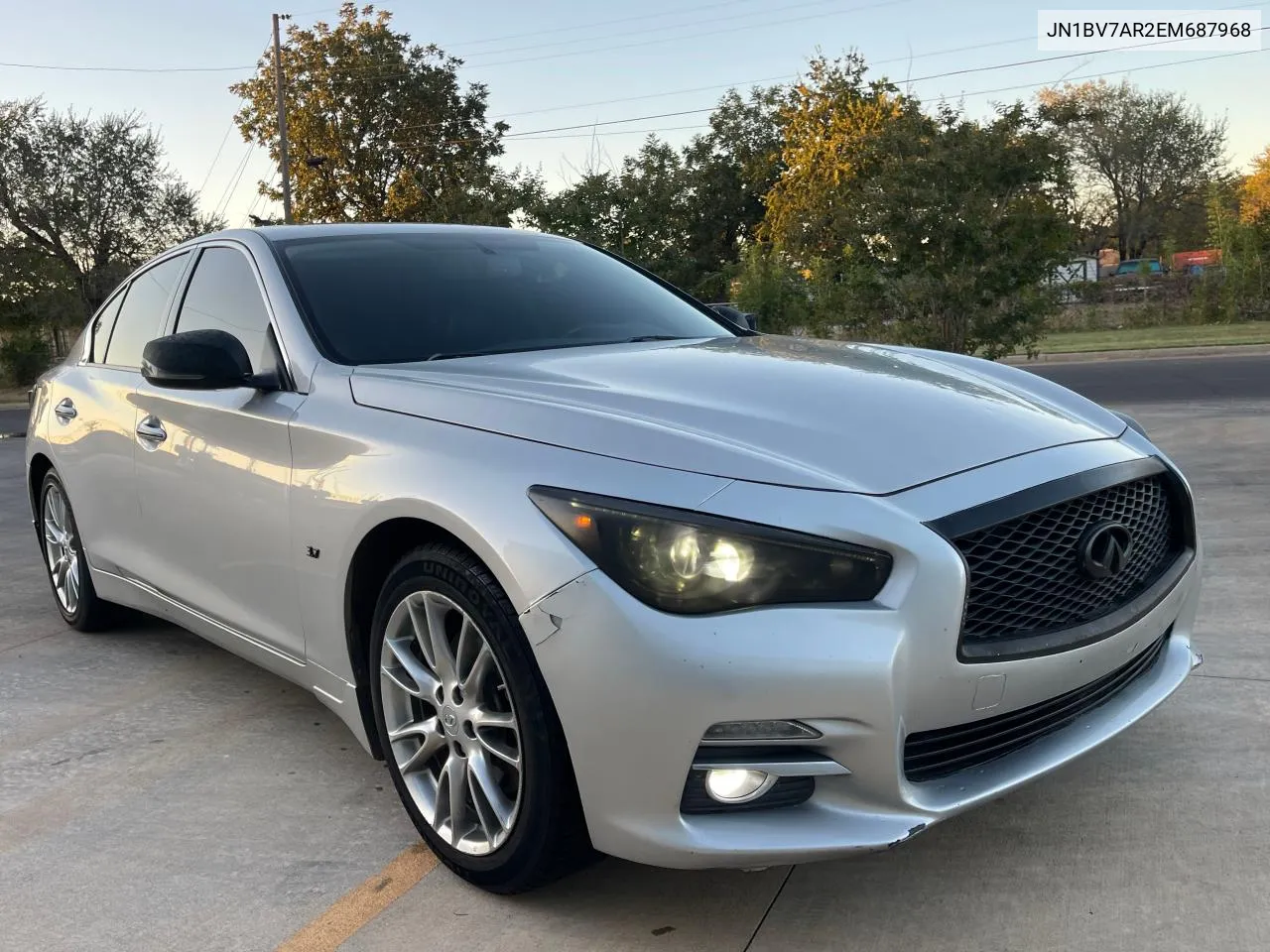 2014 Infiniti Q50 Base VIN: JN1BV7AR2EM687968 Lot: 77708544