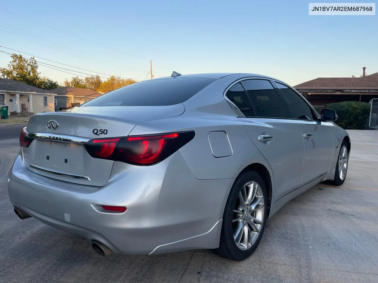 2014 Infiniti Q50 Base VIN: JN1BV7AR2EM687968 Lot: 77708544