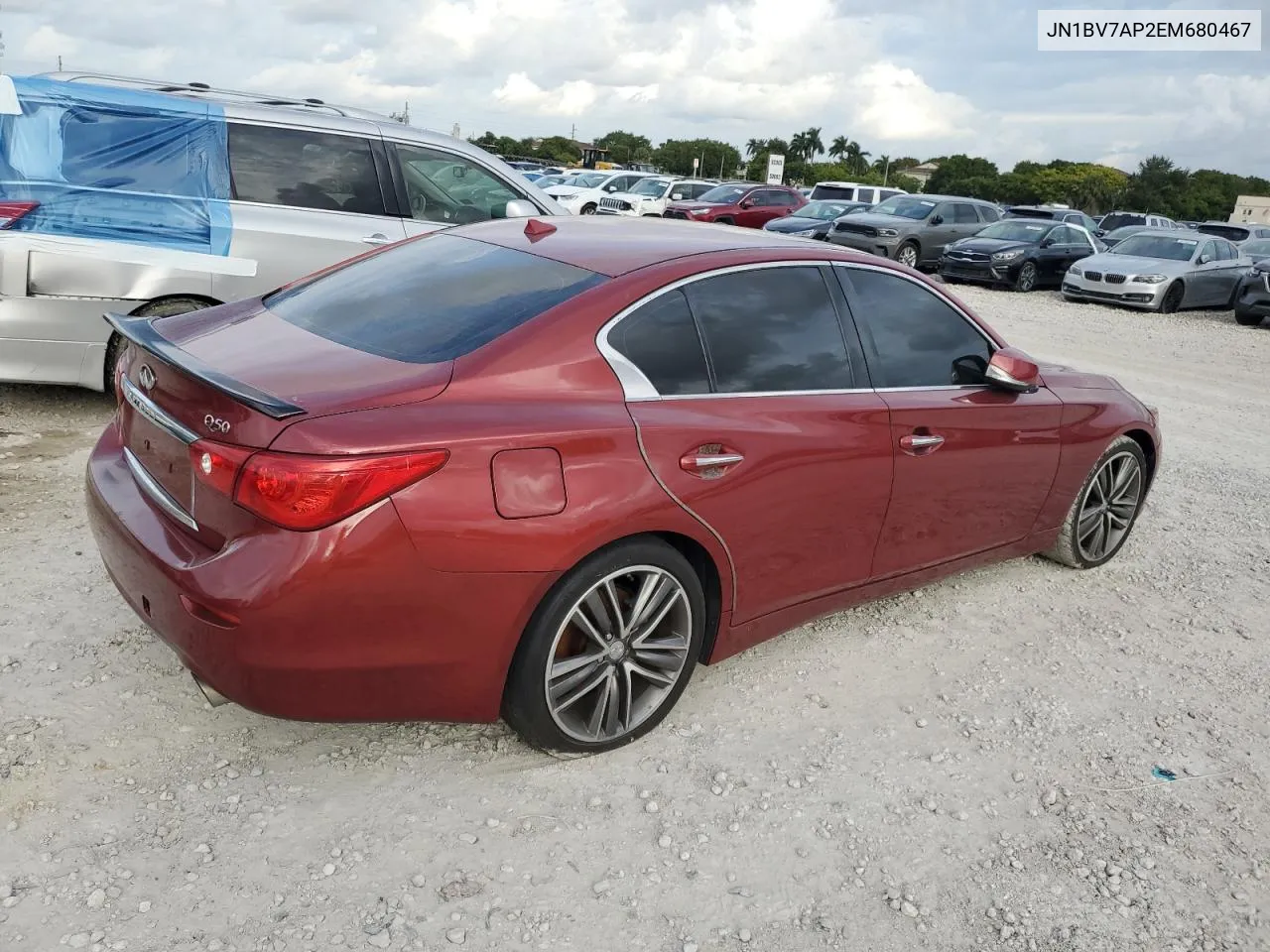 2014 Infiniti Q50 Base VIN: JN1BV7AP2EM680467 Lot: 78042474