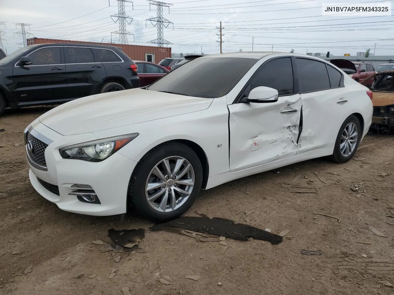 2015 Infiniti Q50 Base VIN: JN1BV7AP5FM343325 Lot: 53310664