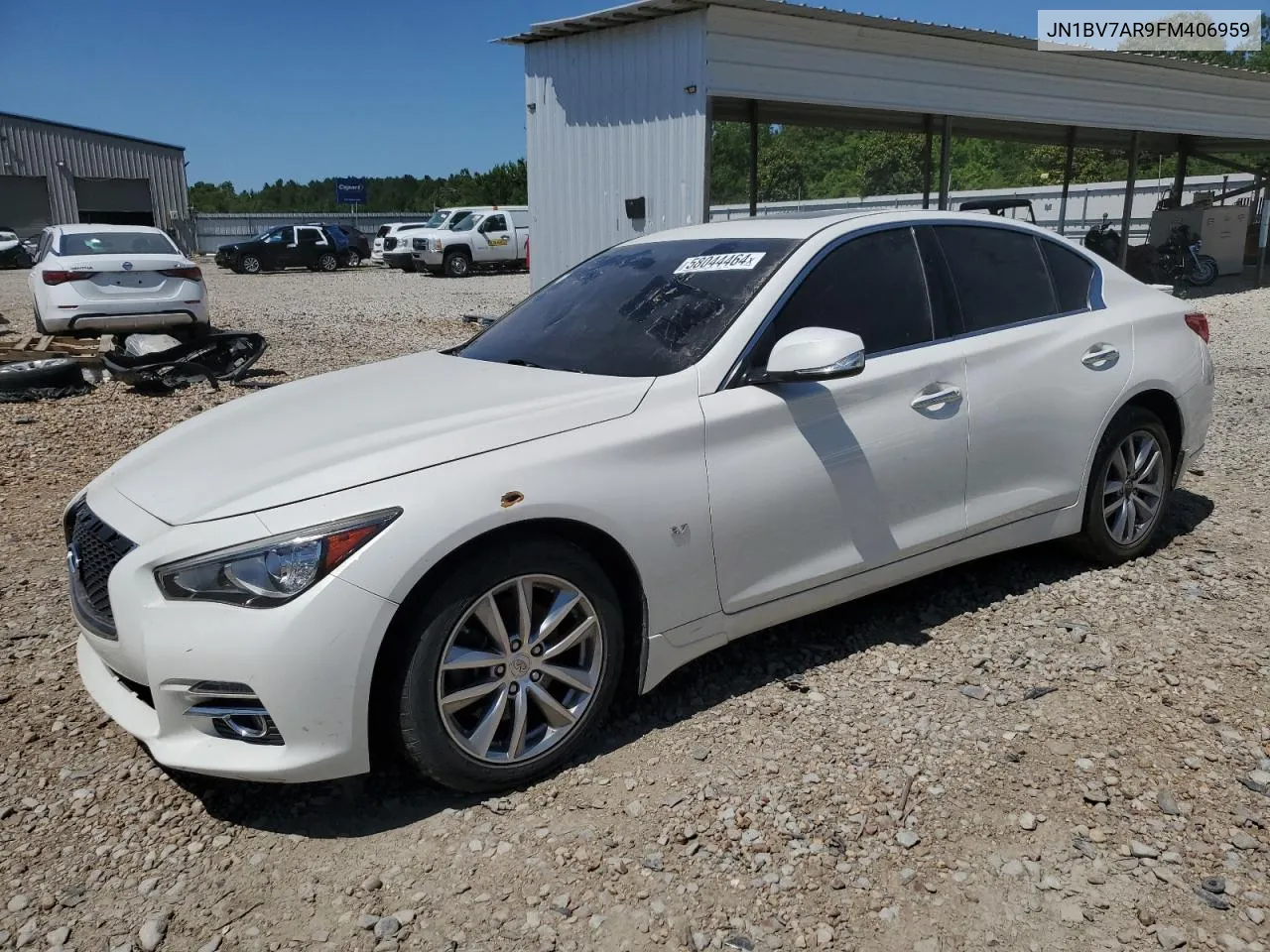 2015 Infiniti Q50 Base VIN: JN1BV7AR9FM406959 Lot: 58044464