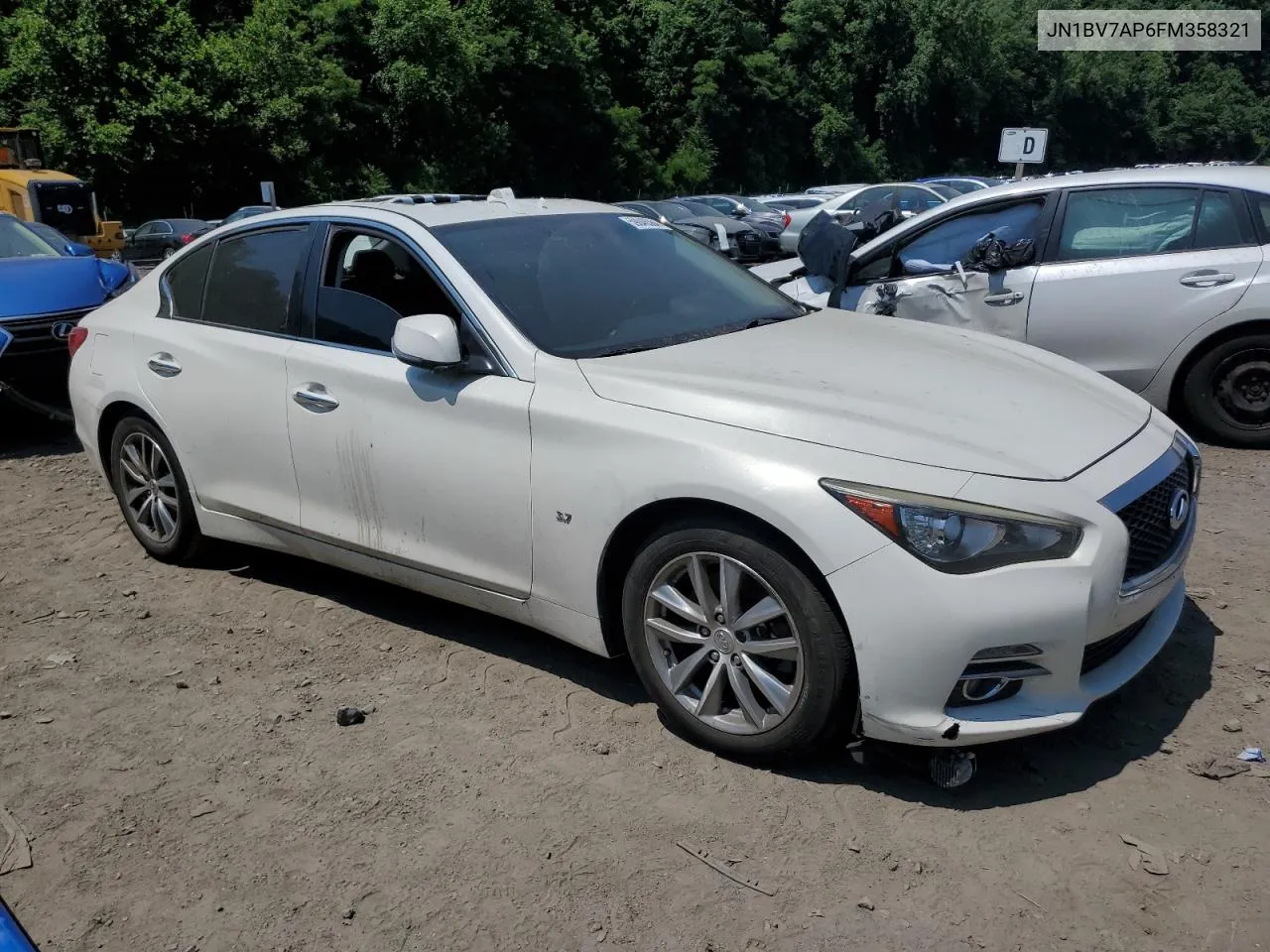 2015 Infiniti Q50 Base VIN: JN1BV7AP6FM358321 Lot: 59046364