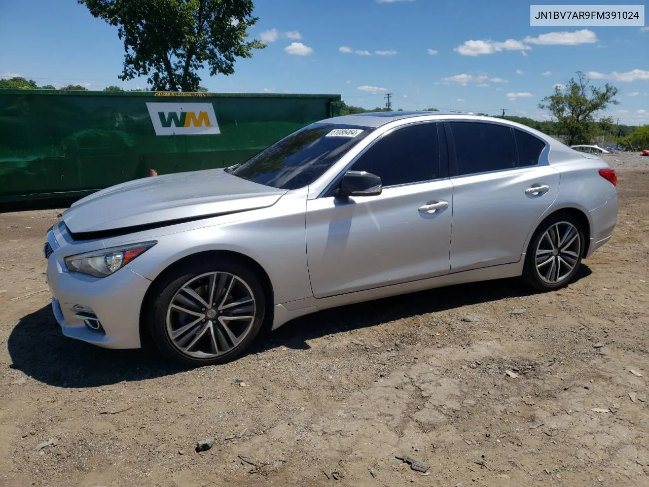 2015 Infiniti Q50 Base VIN: JN1BV7AR9FM391024 Lot: 61086464