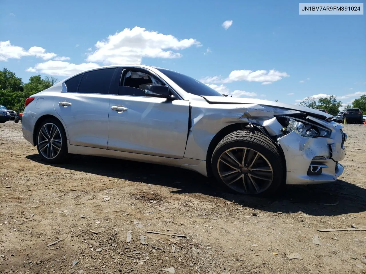 2015 Infiniti Q50 Base VIN: JN1BV7AR9FM391024 Lot: 61086464