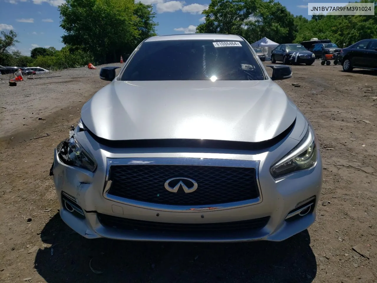 2015 Infiniti Q50 Base VIN: JN1BV7AR9FM391024 Lot: 61086464