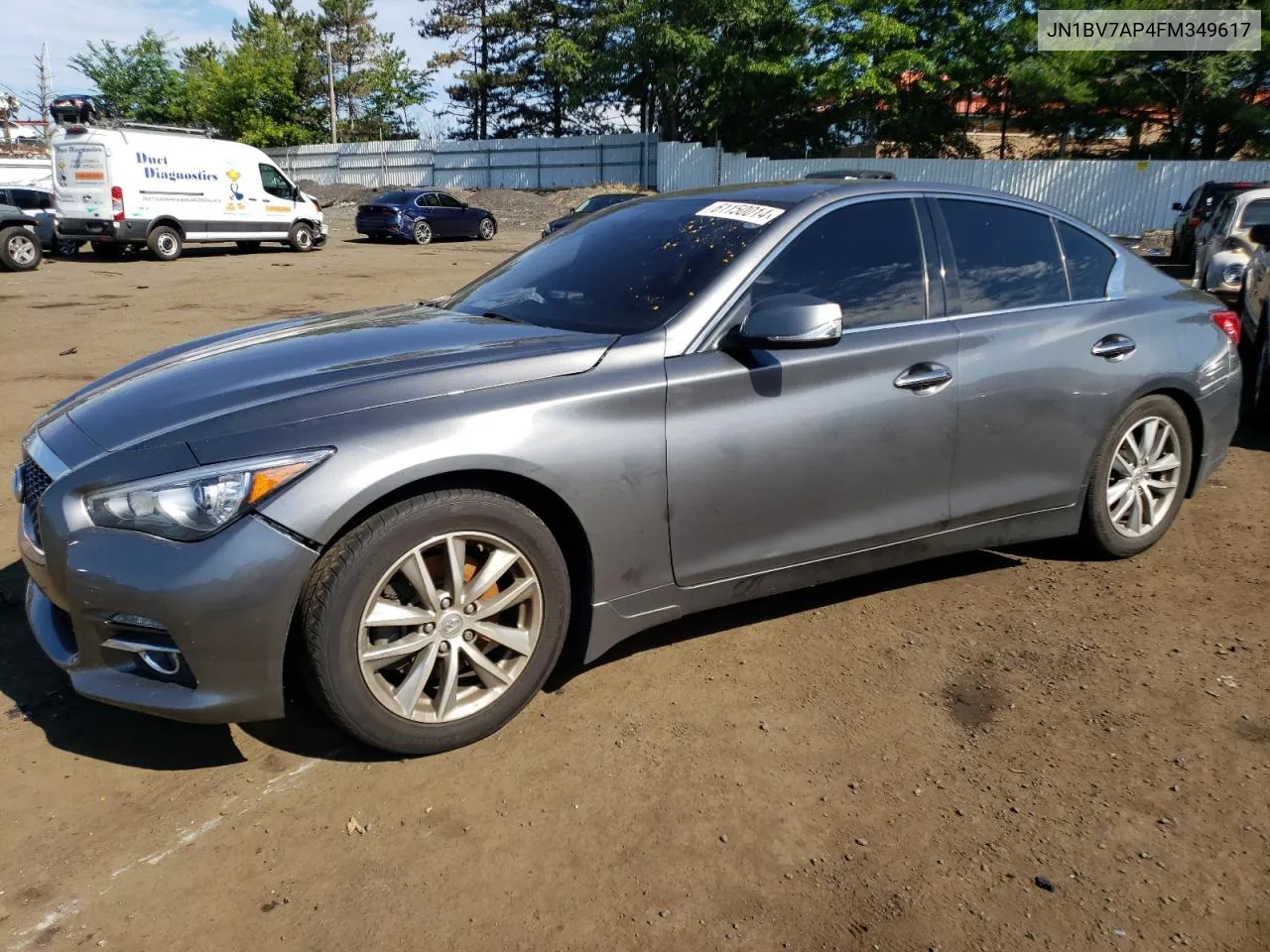 2015 Infiniti Q50 Base VIN: JN1BV7AP4FM349617 Lot: 61150014