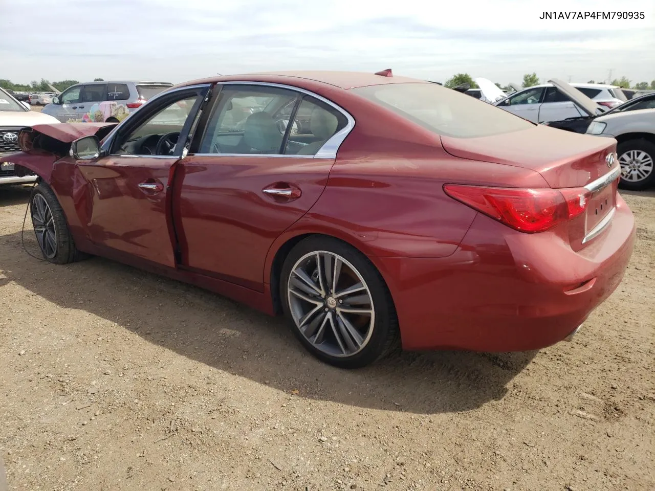 2015 Infiniti Q50 Hybrid Premium VIN: JN1AV7AP4FM790935 Lot: 61333004