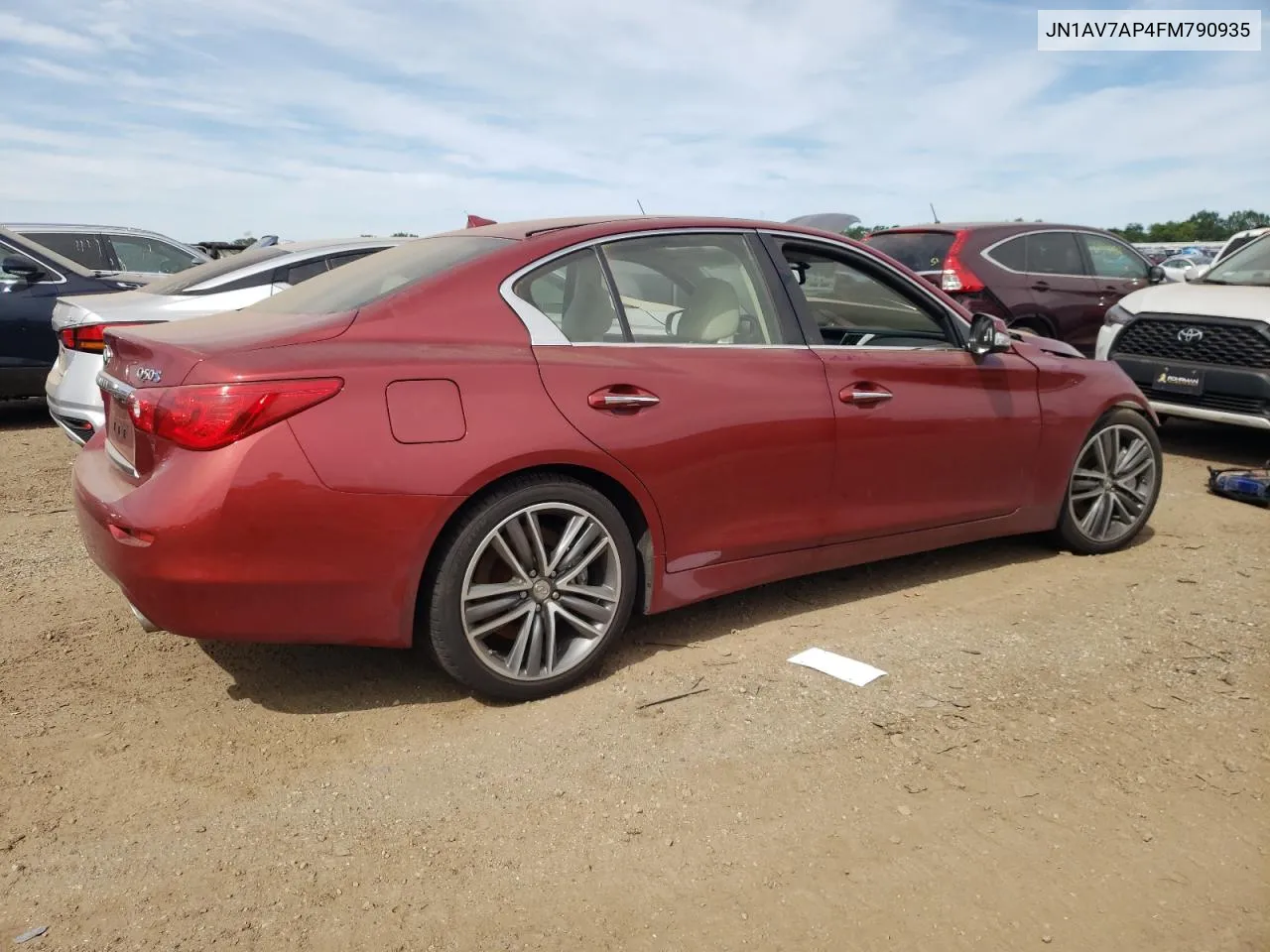 2015 Infiniti Q50 Hybrid Premium VIN: JN1AV7AP4FM790935 Lot: 61333004