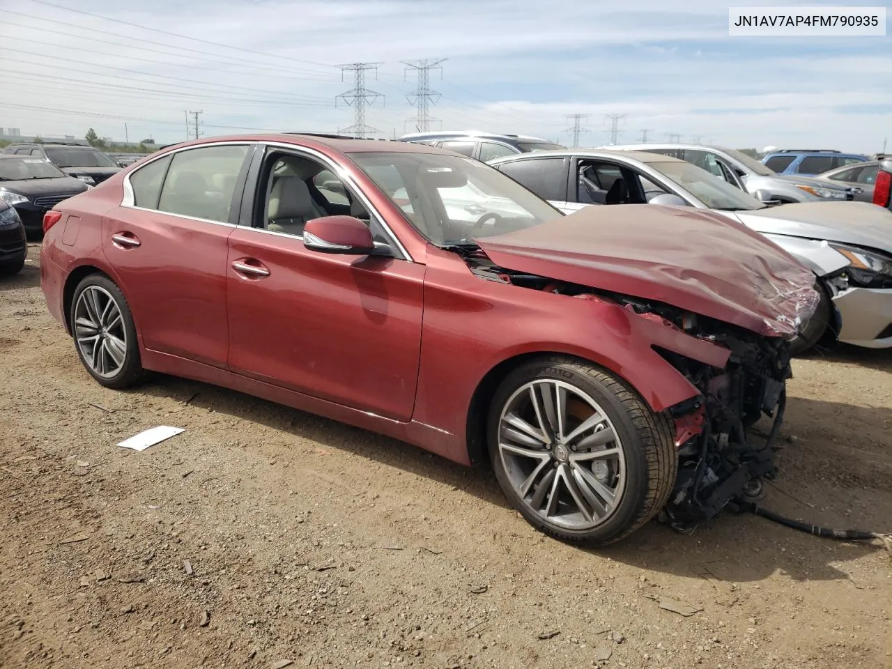 JN1AV7AP4FM790935 2015 Infiniti Q50 Hybrid Premium