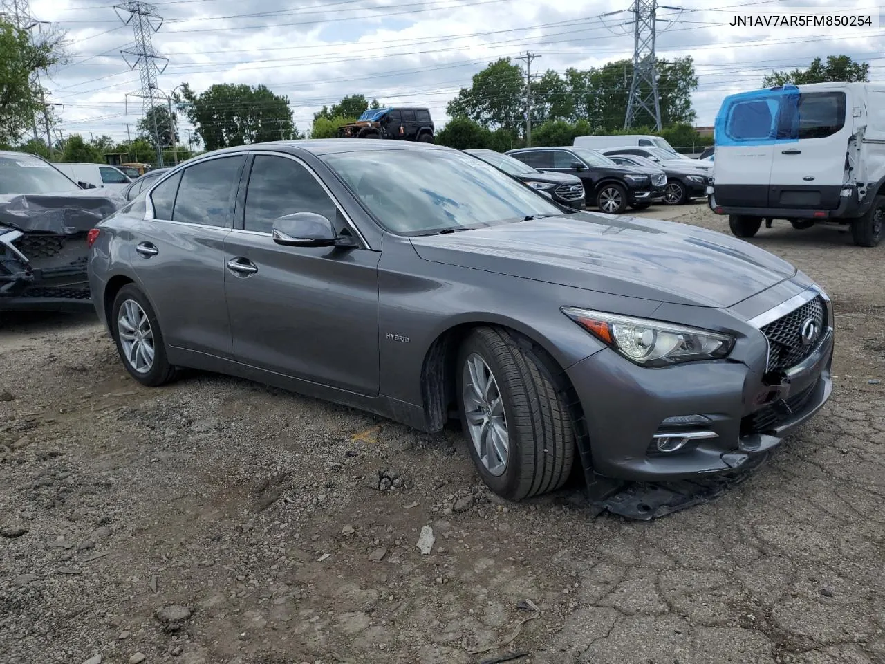 2015 Infiniti Q50 Hybrid Premium VIN: JN1AV7AR5FM850254 Lot: 61397324