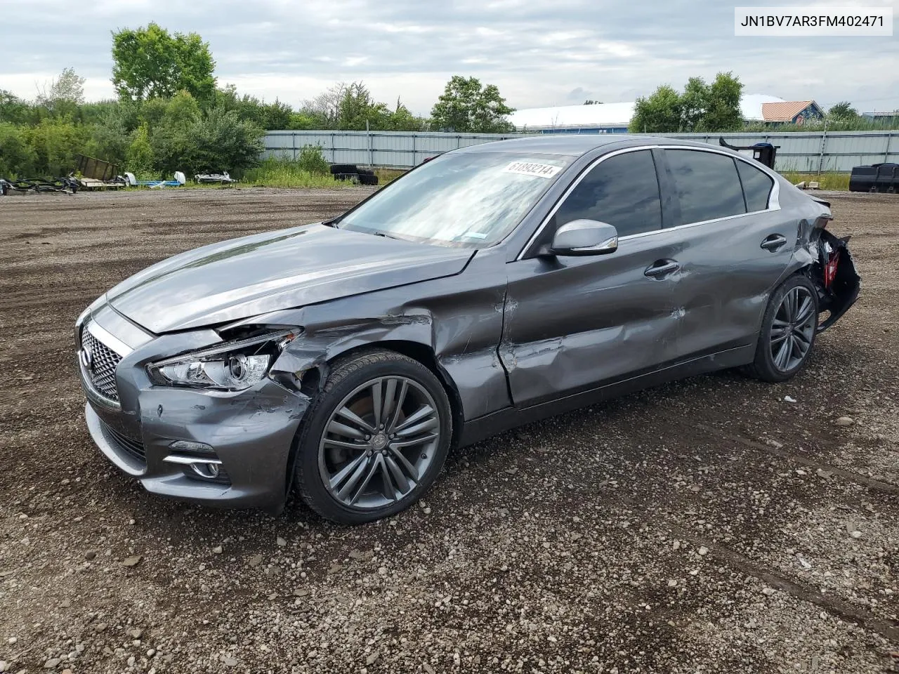 2015 Infiniti Q50 Base VIN: JN1BV7AR3FM402471 Lot: 61893214