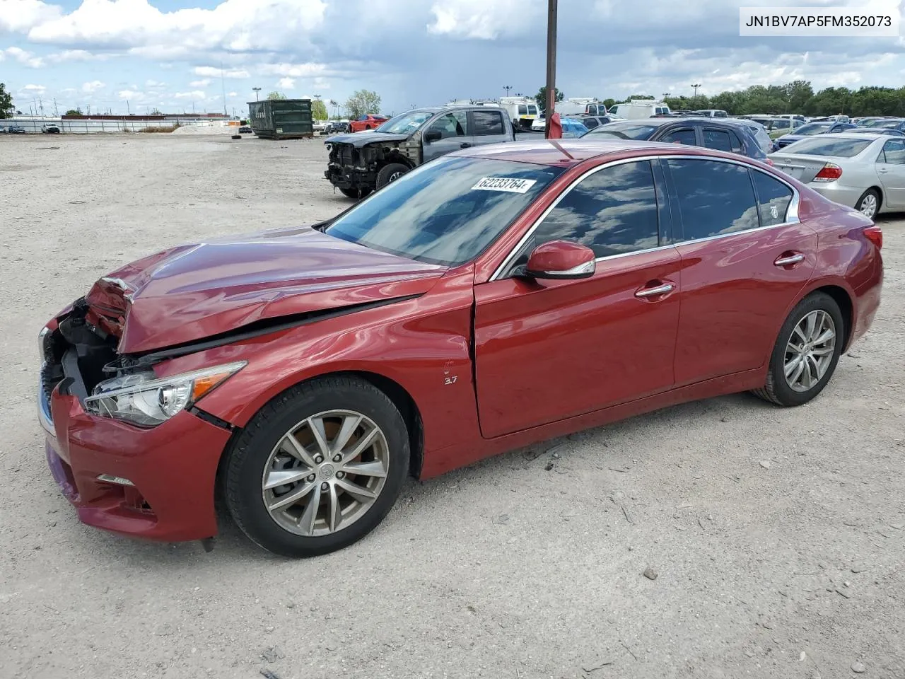 2015 Infiniti Q50 Base VIN: JN1BV7AP5FM352073 Lot: 62233764