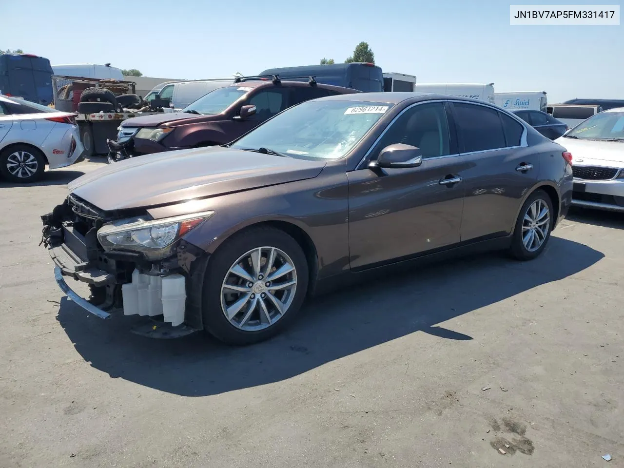 2015 Infiniti Q50 Base VIN: JN1BV7AP5FM331417 Lot: 62961214