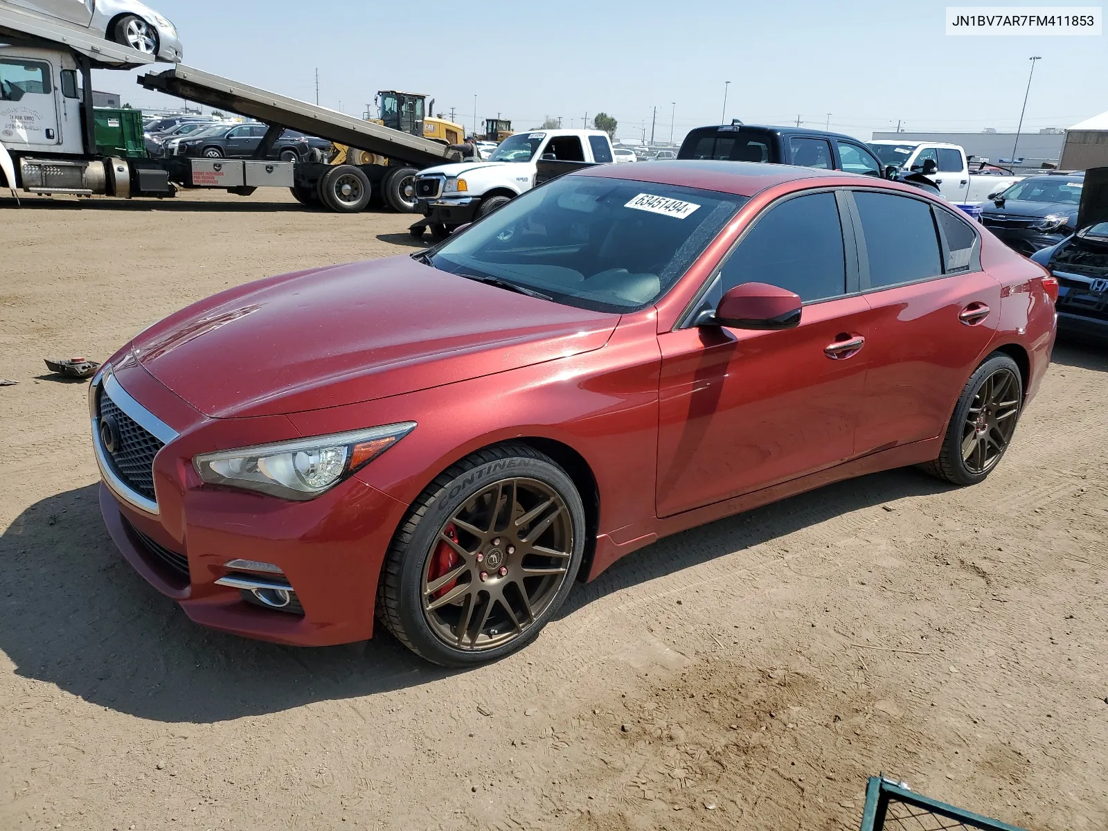 2015 Infiniti Q50 Base VIN: JN1BV7AR7FM411853 Lot: 63451494