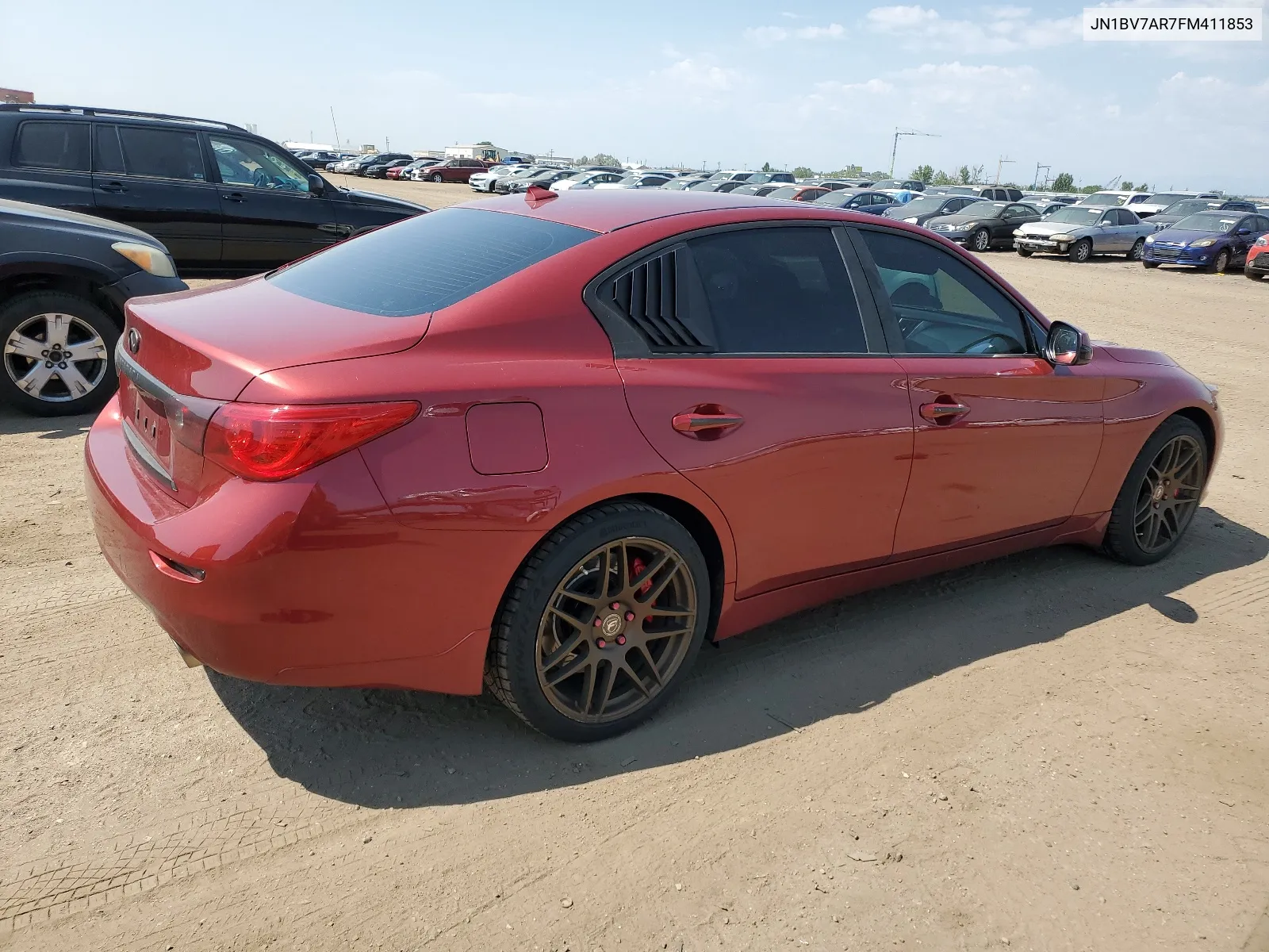 2015 Infiniti Q50 Base VIN: JN1BV7AR7FM411853 Lot: 63451494