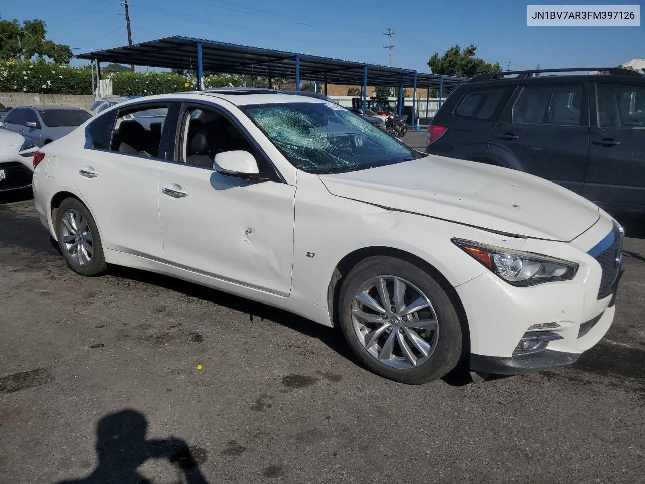 2015 Infiniti Q50 Base VIN: JN1BV7AR3FM397126 Lot: 66589254