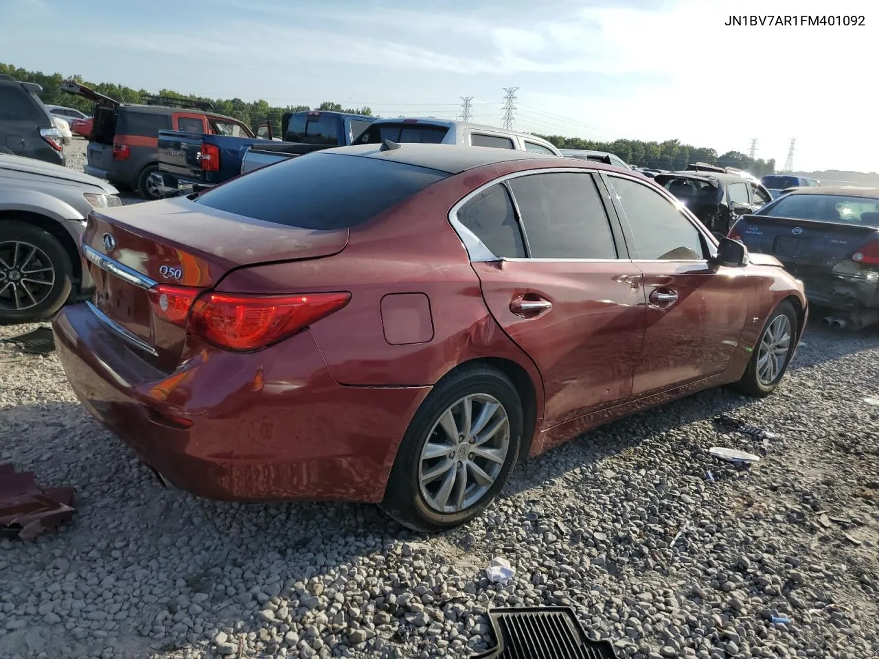 2015 Infiniti Q50 Base VIN: JN1BV7AR1FM401092 Lot: 67711354