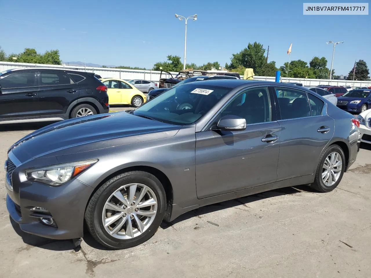 2015 Infiniti Q50 Base VIN: JN1BV7AR7FM417717 Lot: 67789914