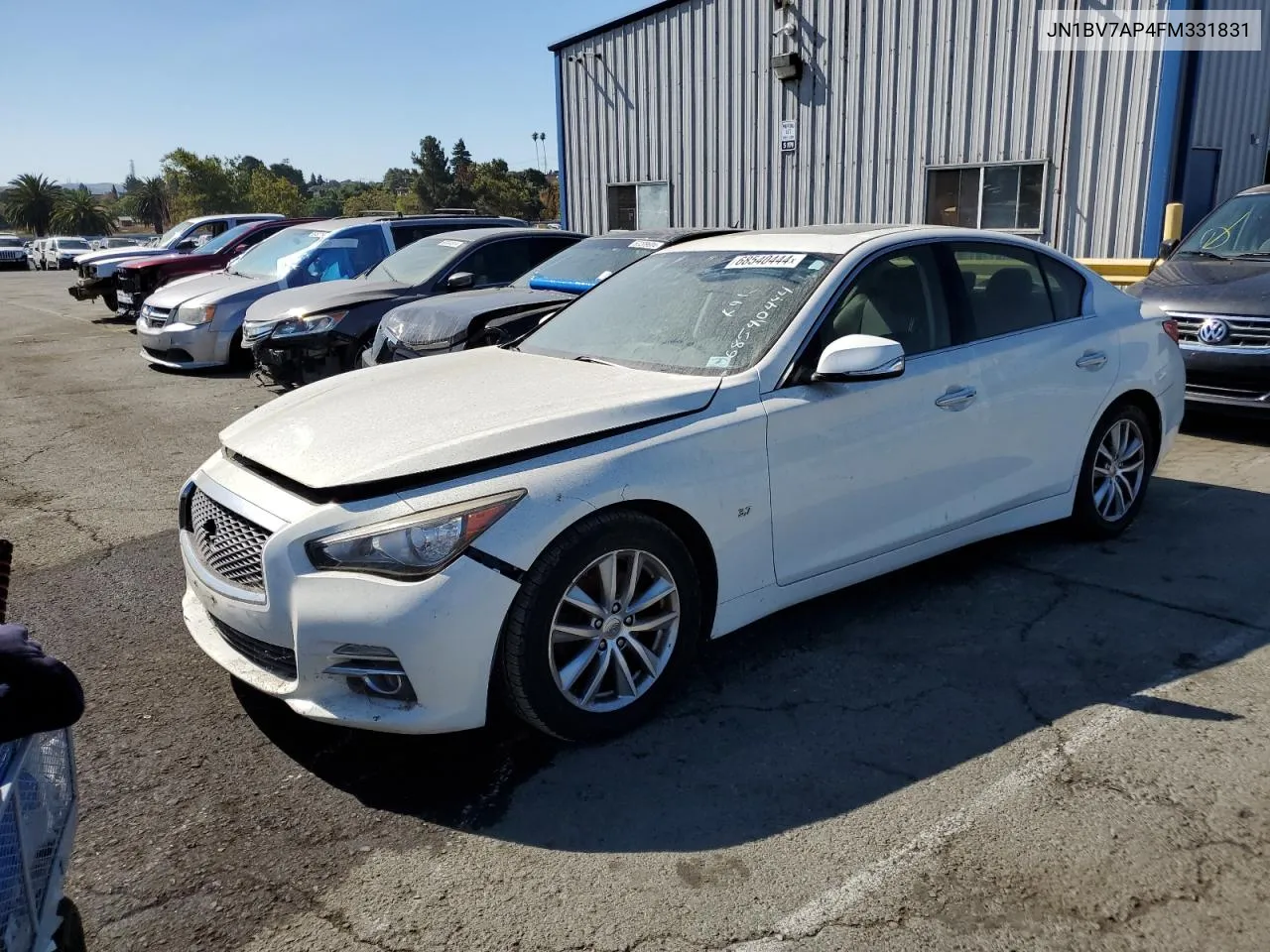 2015 Infiniti Q50 Base VIN: JN1BV7AP4FM331831 Lot: 68540444