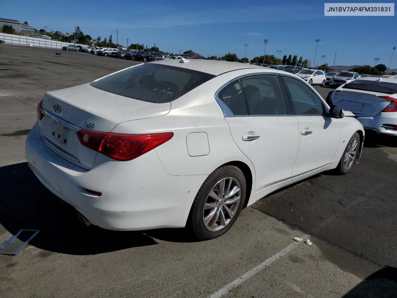 2015 Infiniti Q50 Base VIN: JN1BV7AP4FM331831 Lot: 68540444