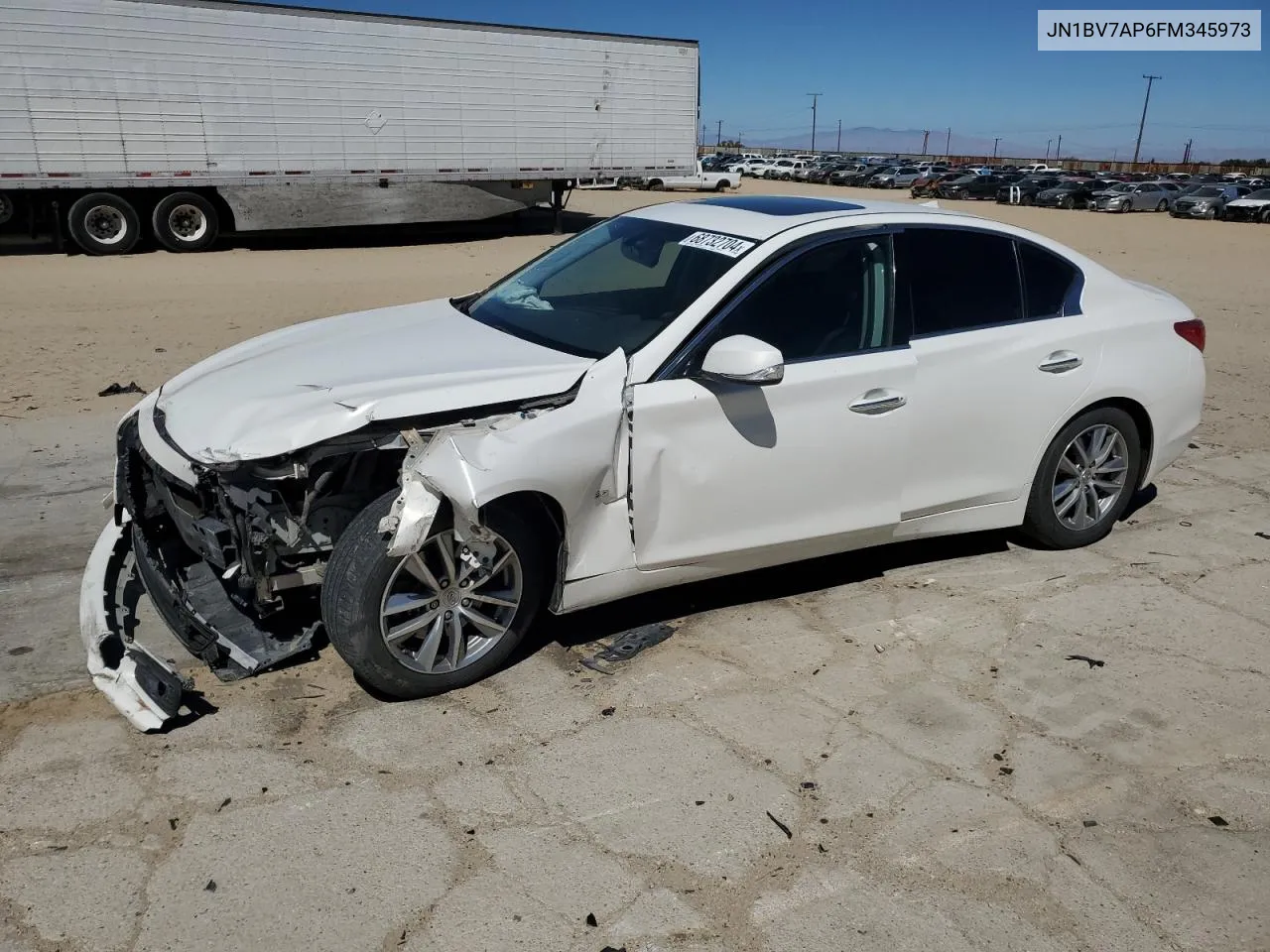 2015 Infiniti Q50 Base VIN: JN1BV7AP6FM345973 Lot: 68732704