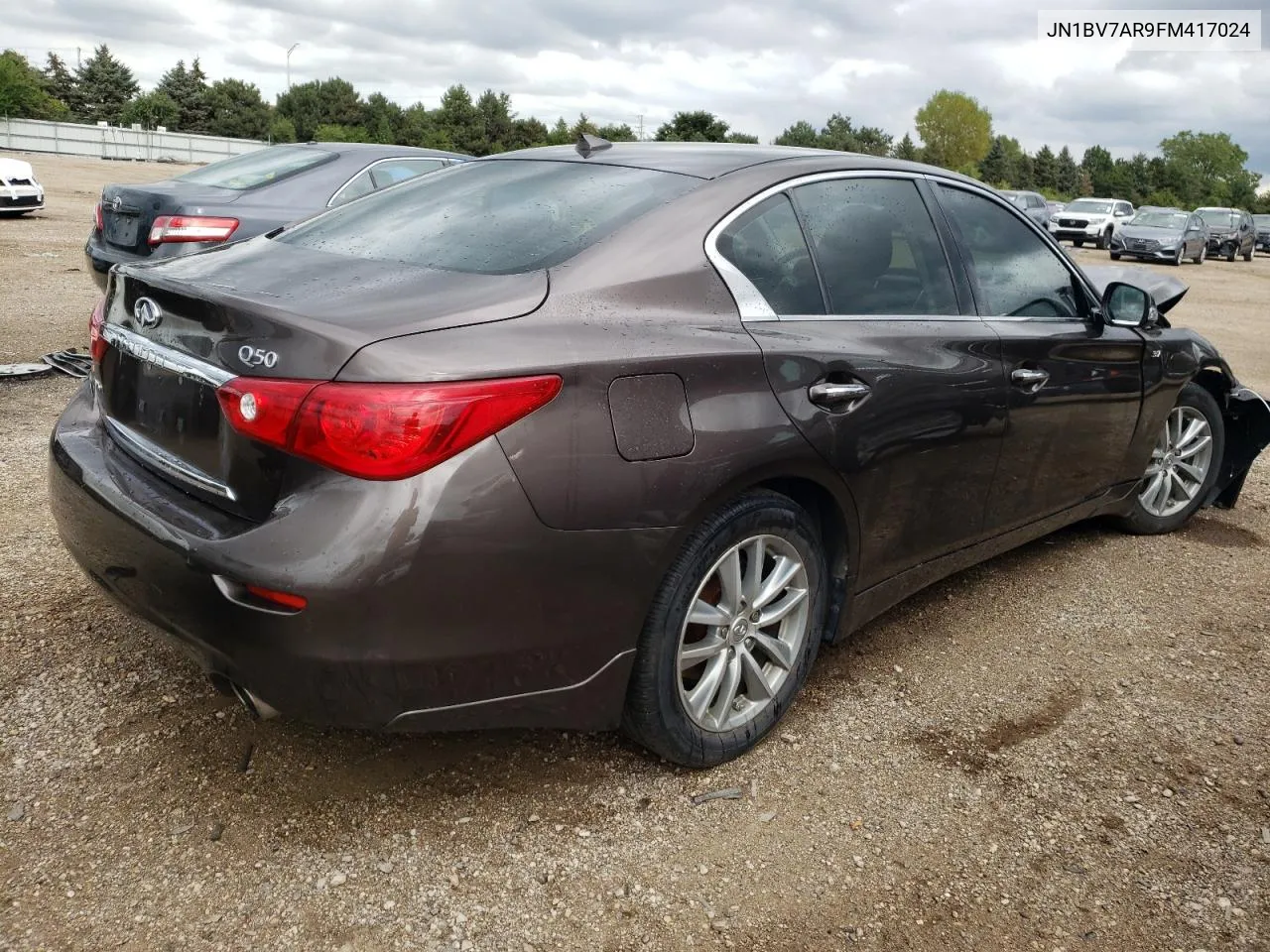 2015 Infiniti Q50 Base VIN: JN1BV7AR9FM417024 Lot: 69244214