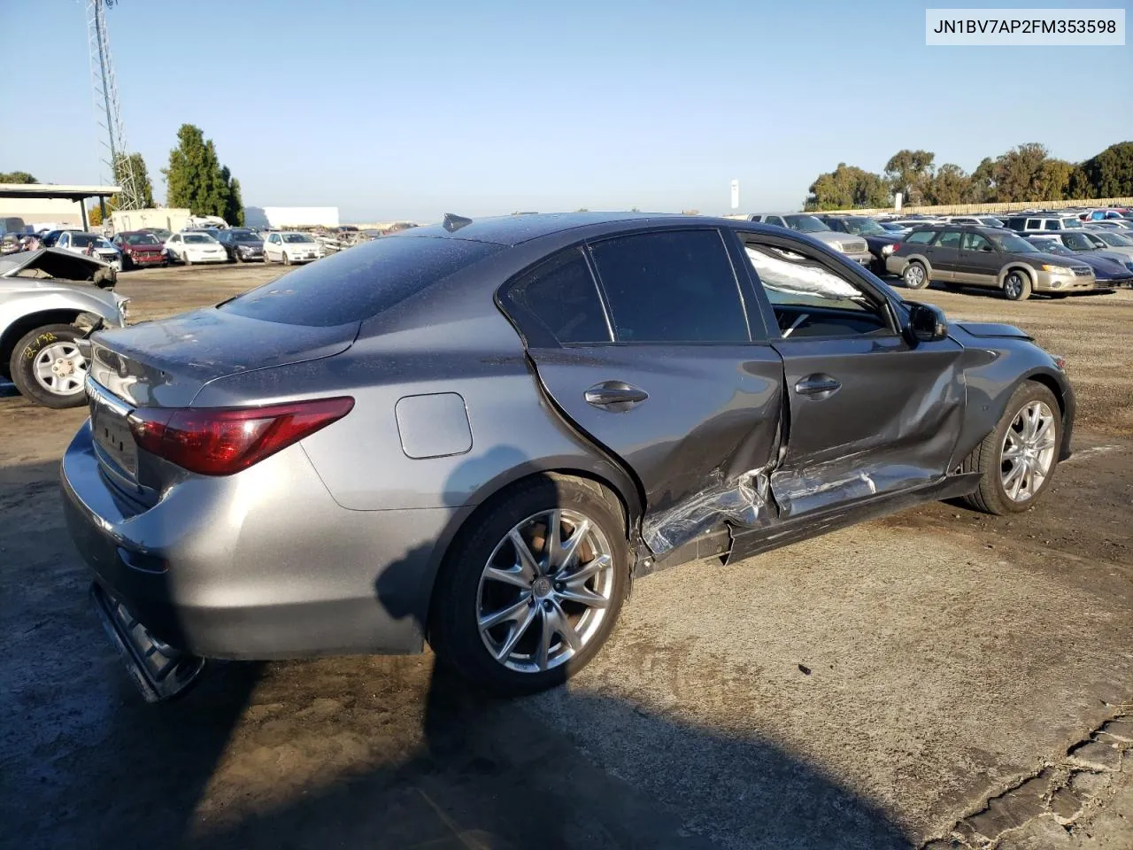 2015 Infiniti Q50 Base VIN: JN1BV7AP2FM353598 Lot: 69386244