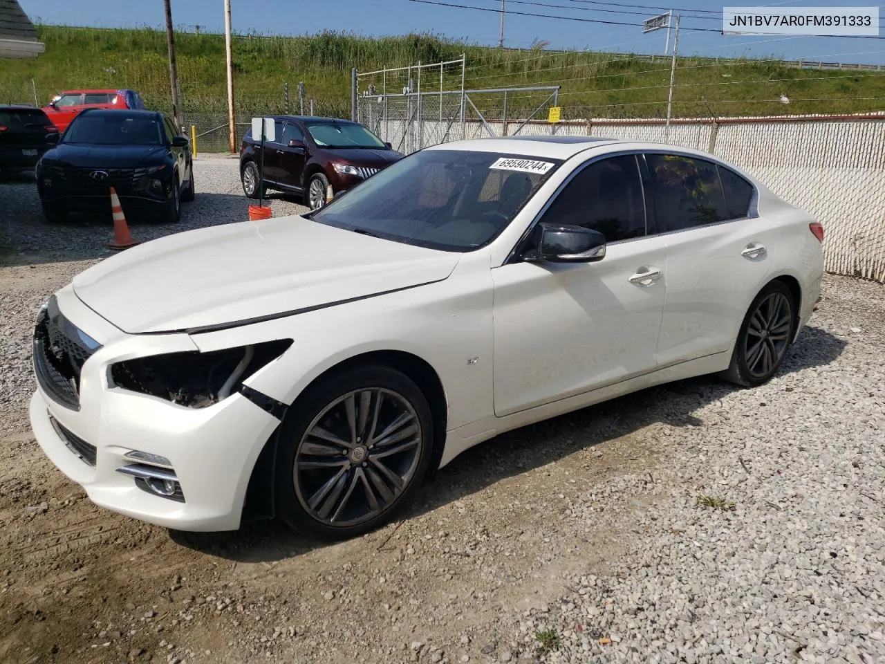 2015 Infiniti Q50 Base VIN: JN1BV7AR0FM391333 Lot: 69590244