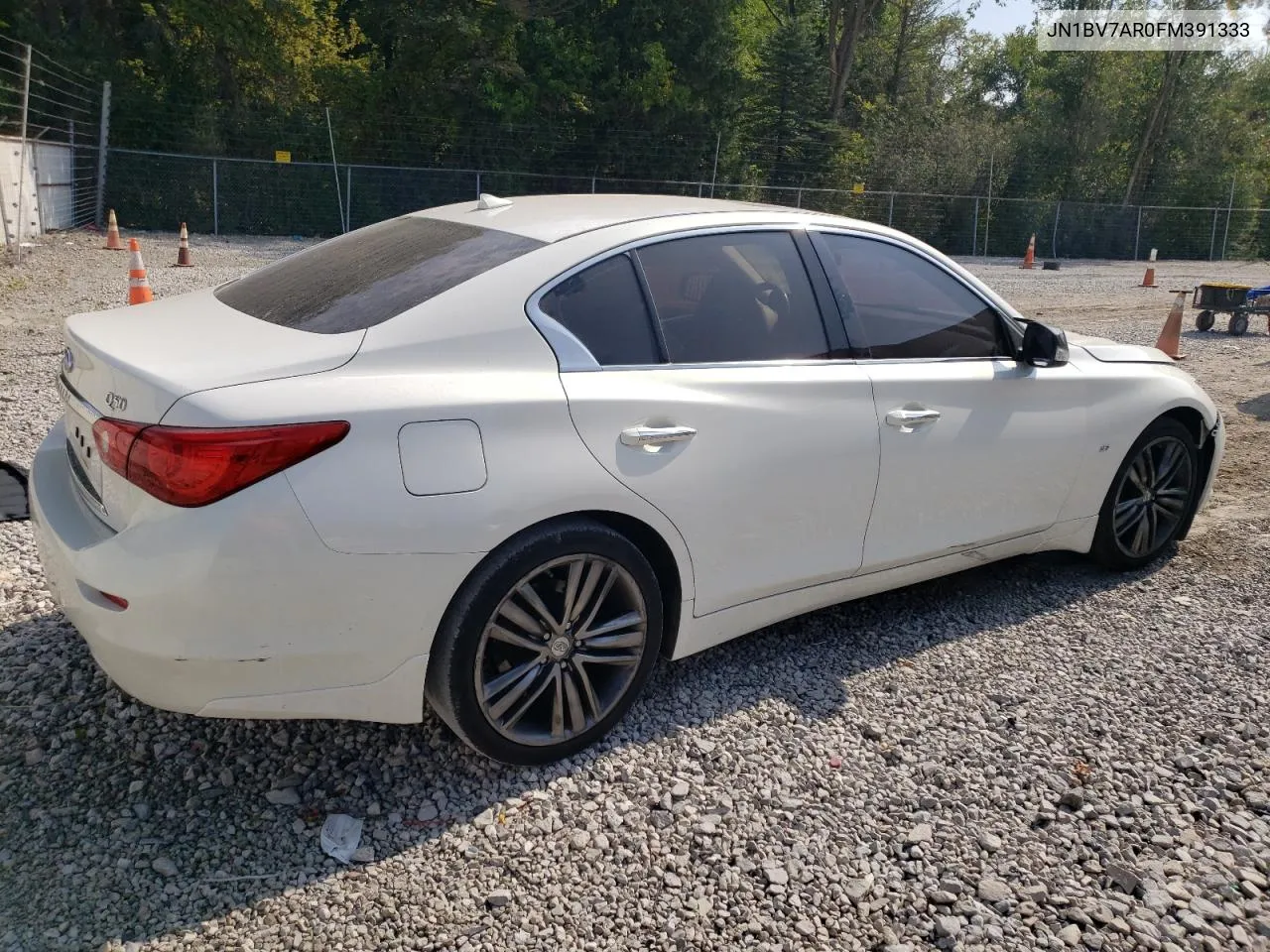 2015 Infiniti Q50 Base VIN: JN1BV7AR0FM391333 Lot: 69590244