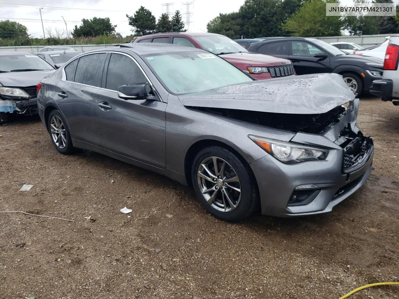 2015 Infiniti Q50 Base VIN: JN1BV7AR7FM421301 Lot: 69681224