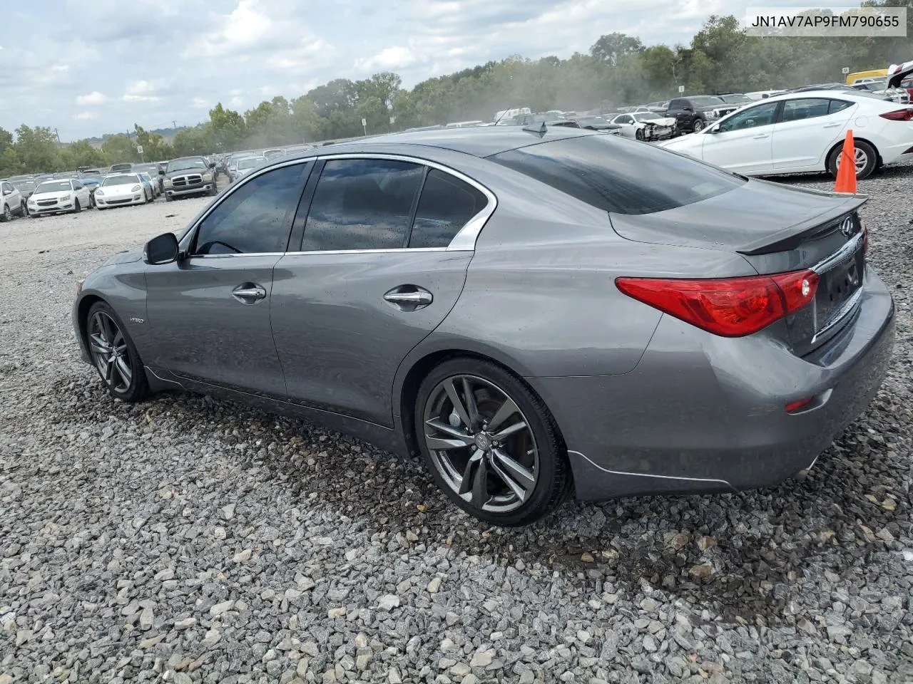 2015 Infiniti Q50 Hybrid Premium VIN: JN1AV7AP9FM790655 Lot: 69712654