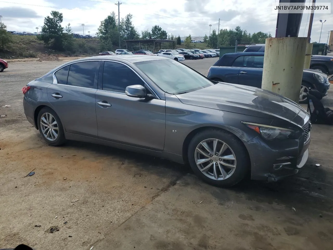 2015 Infiniti Q50 Base VIN: JN1BV7AP3FM339774 Lot: 69896454