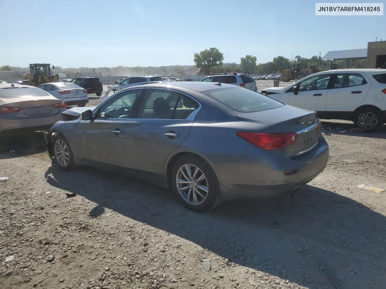 2015 Infiniti Q50 Base VIN: JN1BV7AR8FM418245 Lot: 70269074