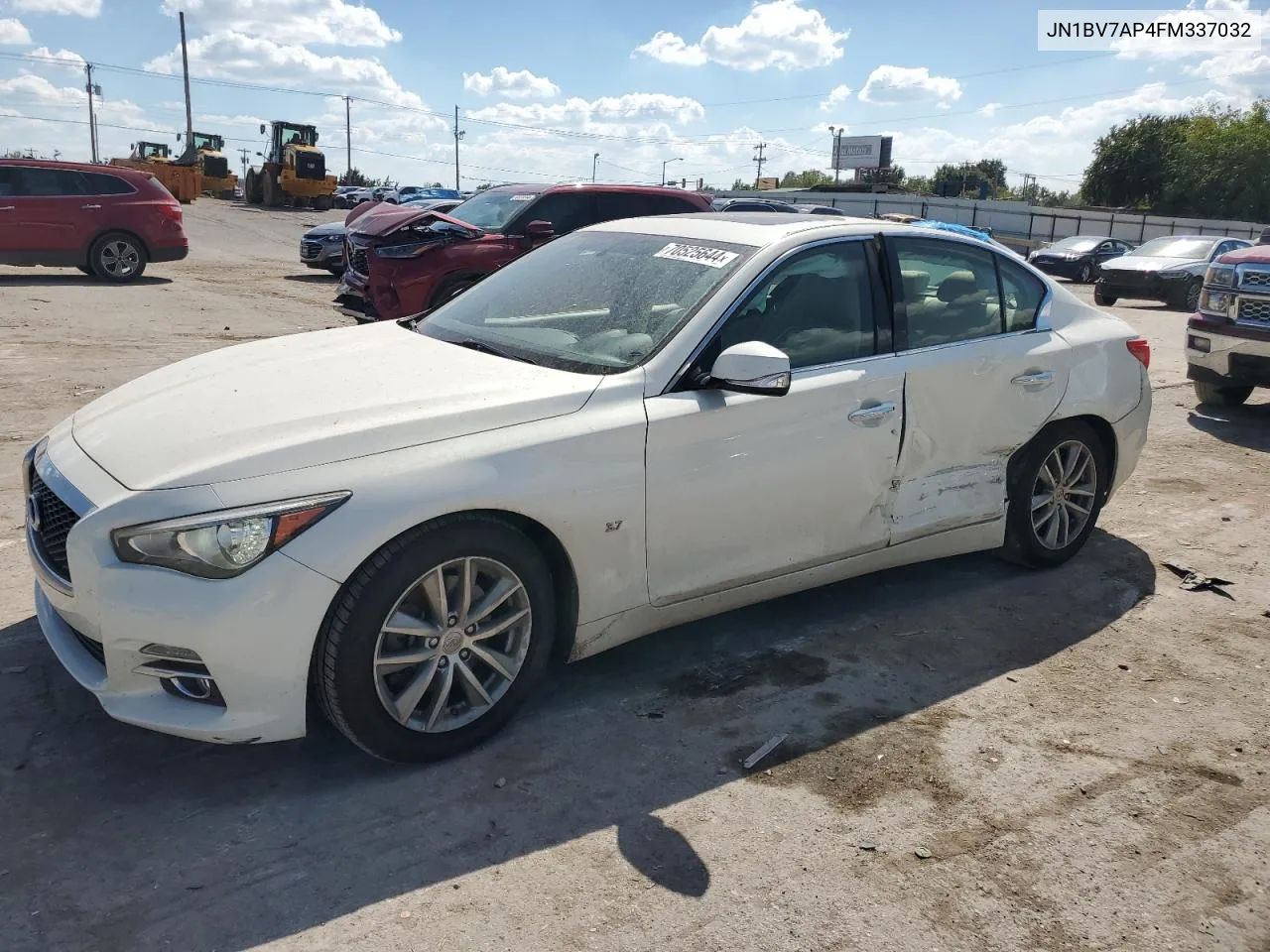 2015 Infiniti Q50 Base VIN: JN1BV7AP4FM337032 Lot: 70525644