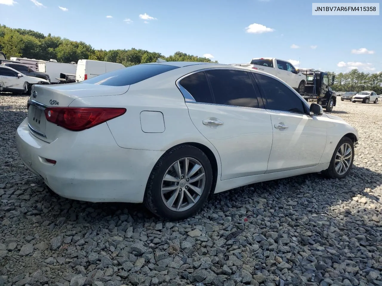 2015 Infiniti Q50 Base VIN: JN1BV7AR6FM415358 Lot: 70924964