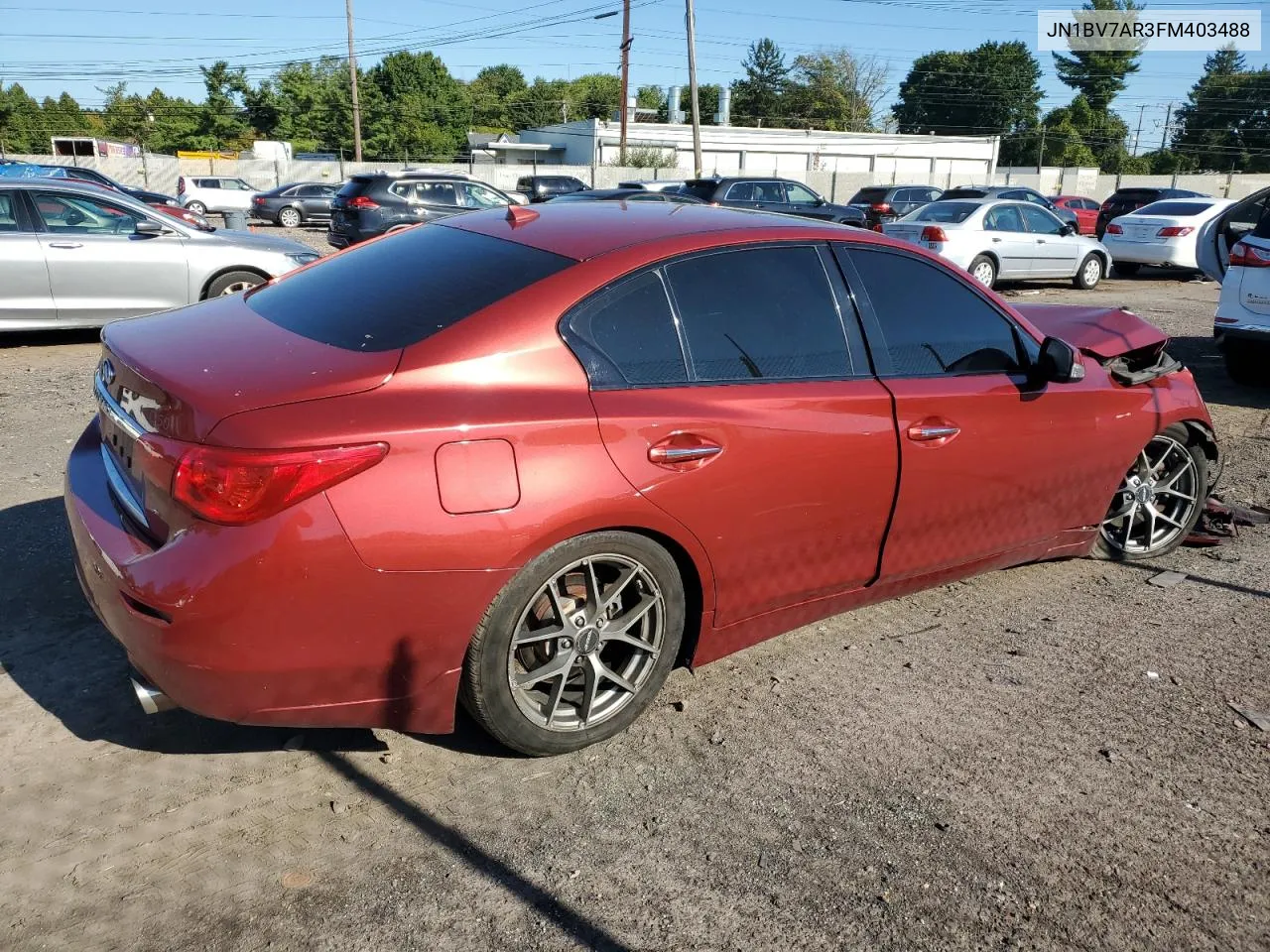 2015 Infiniti Q50 Base VIN: JN1BV7AR3FM403488 Lot: 70933044