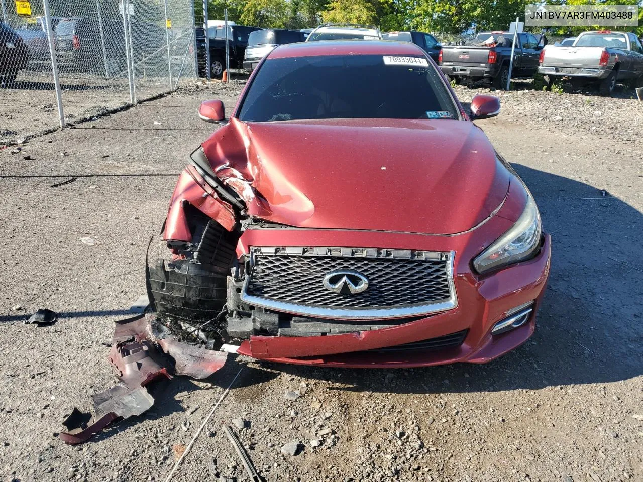 JN1BV7AR3FM403488 2015 Infiniti Q50 Base