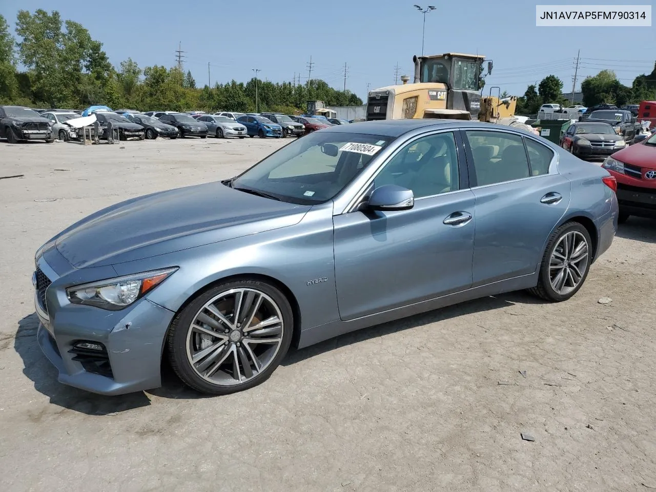 2015 Infiniti Q50 Hybrid Premium VIN: JN1AV7AP5FM790314 Lot: 71080504