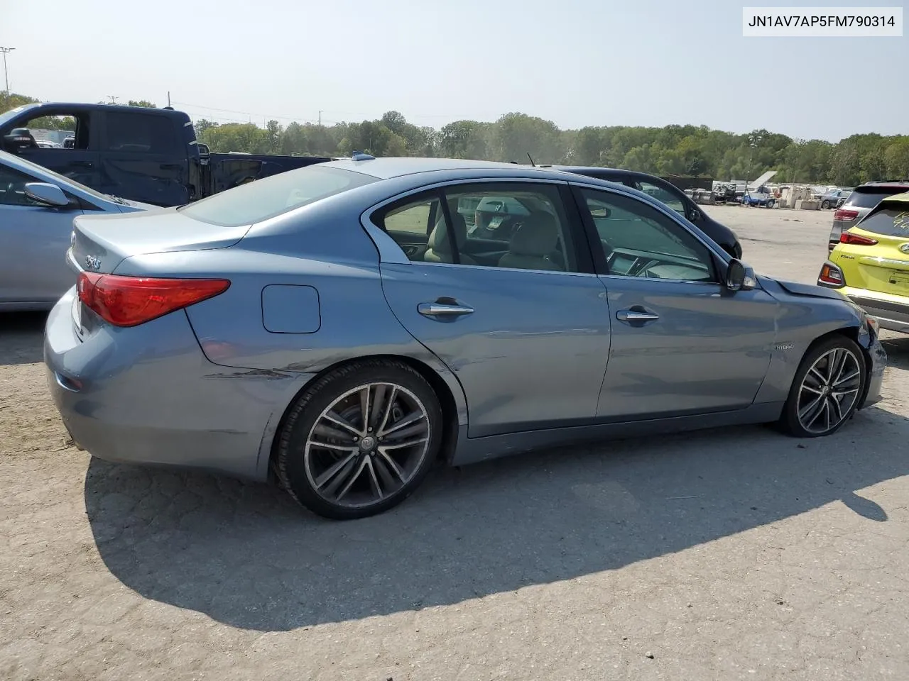 2015 Infiniti Q50 Hybrid Premium VIN: JN1AV7AP5FM790314 Lot: 71080504