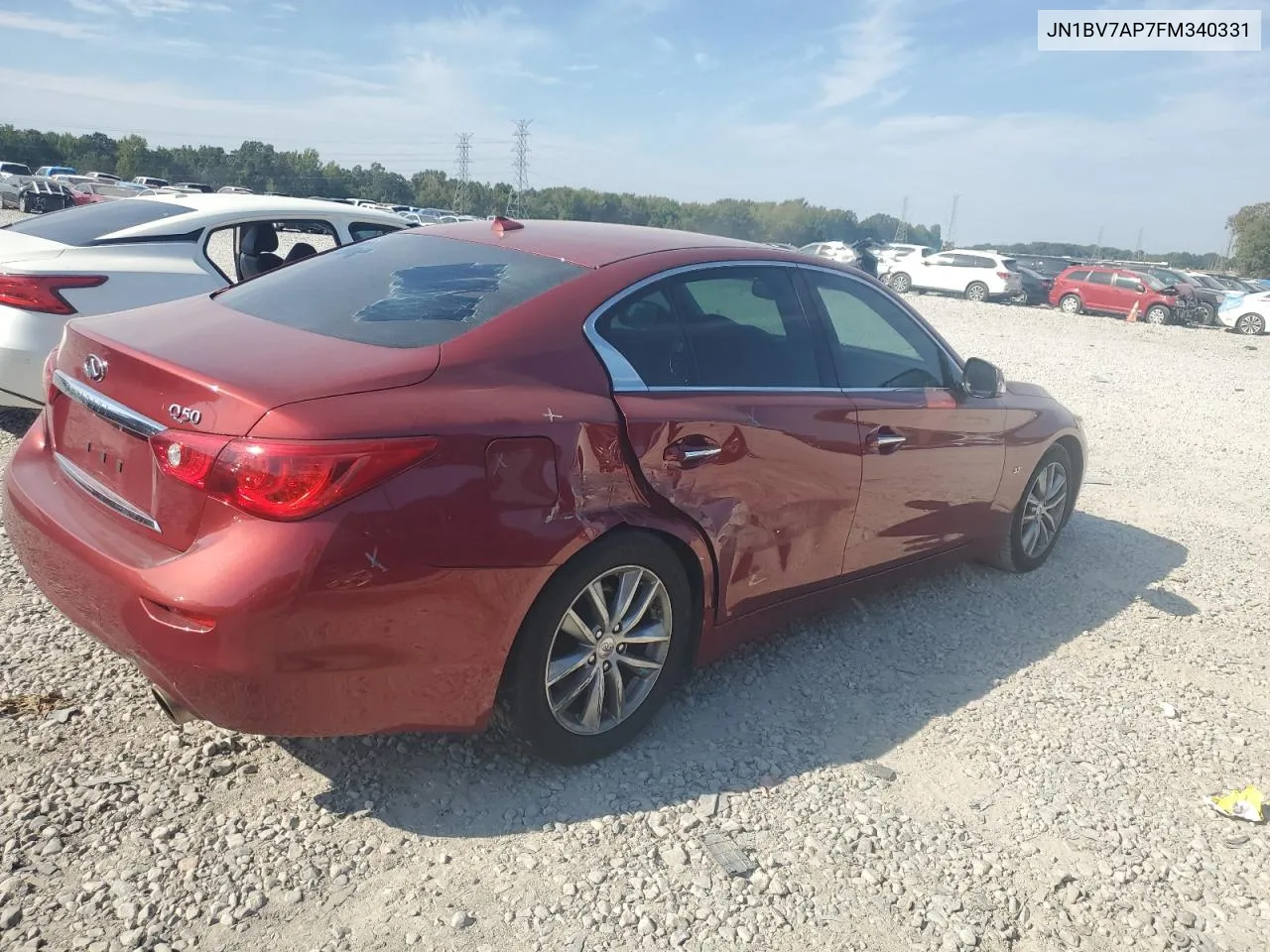 2015 Infiniti Q50 Base VIN: JN1BV7AP7FM340331 Lot: 71218624